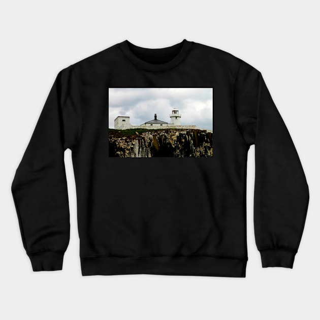 Farne Lighthouse Crewneck Sweatshirt by Ladymoose